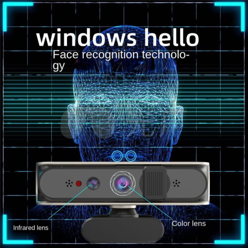 Desktop Gezichtsherkenning Inloggen Ingebouwde Microfooncamera voor Windows Hello 1