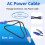 1M AC-Strömkabel för  Moving  Light  5R/7R Moving  Light Extension Powercon-Kabel 4