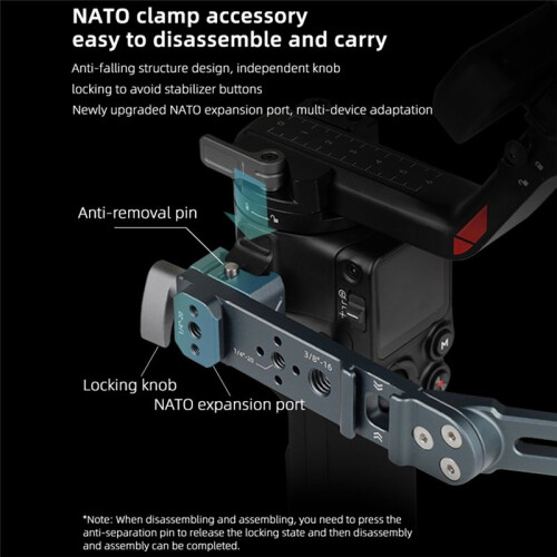 XILETU Camera Carrying Case for  RS3/RS4Pro/ Carrying Case Grip for Ruyi RS2/RSC2 Adjustable Angle Carrying Case 1