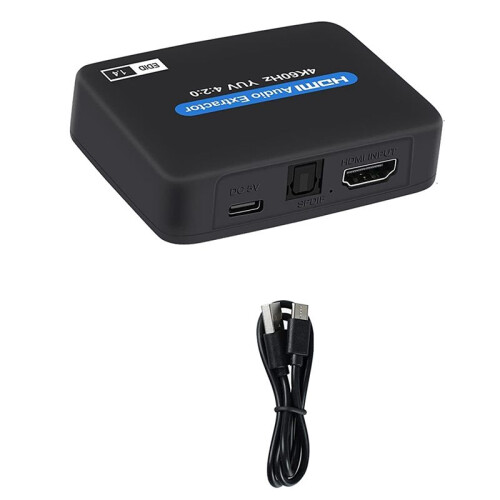 Extrator de Áudio Compatível com para  4K Divisor de Áudio Compatível com para  Divisor de Conversor de Vídeo Compatível com para