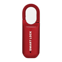 Fingerprint Padlock M01 Anti-Theft  Door Lock Keyless USB Rechargeable Security for Home Bike Locker Red