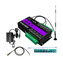 SMS GSM 4G LTE 8 Canais Relé Interruptor /OFF para Controle de Motor de Abertura de Portão SM8-WLTE APP Controle Remoto Plugue UE