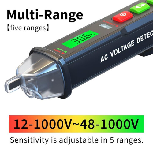 Voltage Detector-Non-Contact Voltage Tester, Adjustable Sensitivity, Power Tester, Field  Tester, Electrical Tester 1
