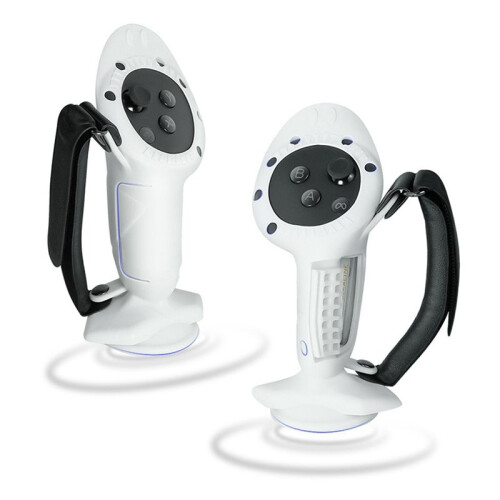 For Quest 3 Controller Grip Adjustable Comfortable Hand Strap Upright Design VR Accessory for Meta Quest 3(White)