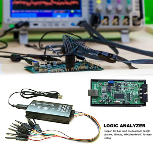 LHT00SU1 Virtual Oscilloscope Logic Analyzer Multifunctional Full-Featured Signal Generator with 16MHz Max Sampling Rate 2