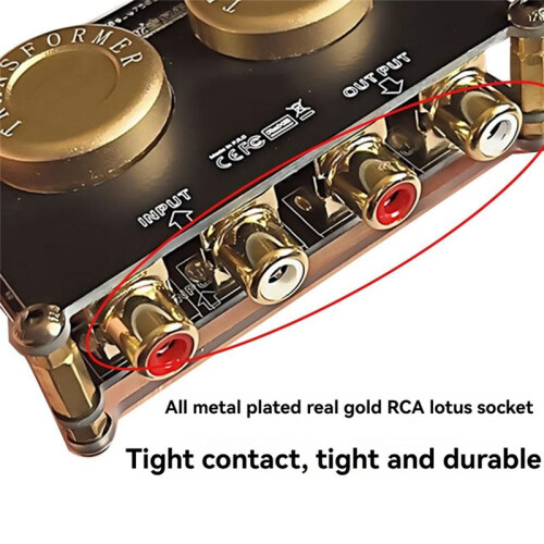 Audio Boost Cow Verstärkung Gain Passive Pre-Level Handy Computer CD Boost Ton Audio Isolator AV103 2