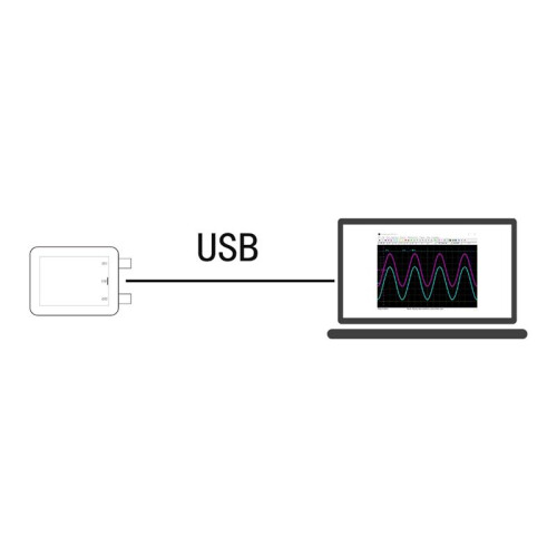 Fosc21C1 2-Channel USB PC Oscilloscope 1Mhz Sampling Rate Portable Oscilloscope MCU Development 2