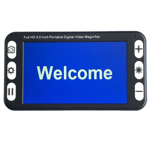 5 Polegadas LCD Display Lupa Portátil Lupa de Vídeo para Baixa Visão Auxílio de Leitura Eletrônico, Lupa de Vídeo Digital Plugue UE 2