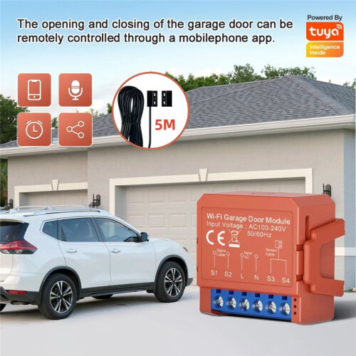 Tuya WiFi Garage Door Opener  Remote Controller Wireless  Garage Door Timer Opener Module 2