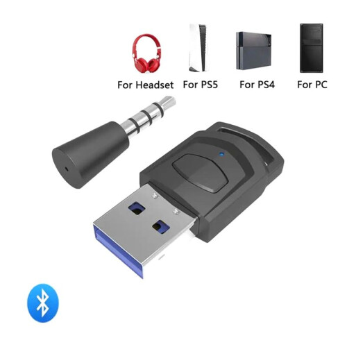 Wireless Gaming Audio Headset Adapter Receiver for PS5 PS4 Game Console Headset  5.0 Audio Transmitter 1
