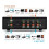 MIC+ Analog Dual VU Meter Sound Level DB Panel Display 4-Way Audio Splitter Switcher Box Music Spectrum Visualizer 2