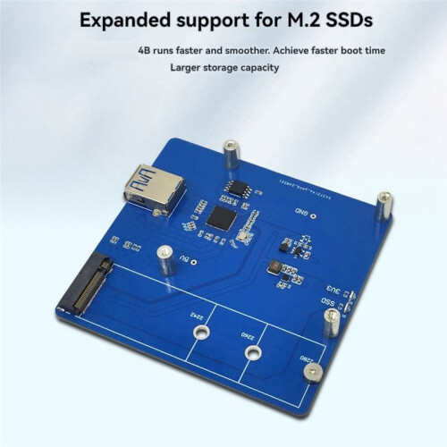 Expansion Board Module for Raspberry Pi 4B M.2 PCIE SSD Portable Expansion Board Module 1