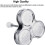 Egg Poacher Stainless Steel 3-Cup Breakfast Pan 3