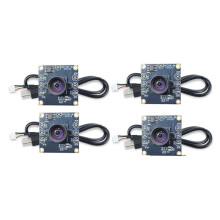 4Pcs USB Camera Module 100 Degree 1MP OV9732 1280x720 USB Free Driver Manual Focus with 60CM Cable for WinXP/7/8