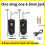 2.4G Wireless Instrument Pickup Rechargeable Transmitter Receiver for 6.35mm Audio Interface Electric Instruments Black 10