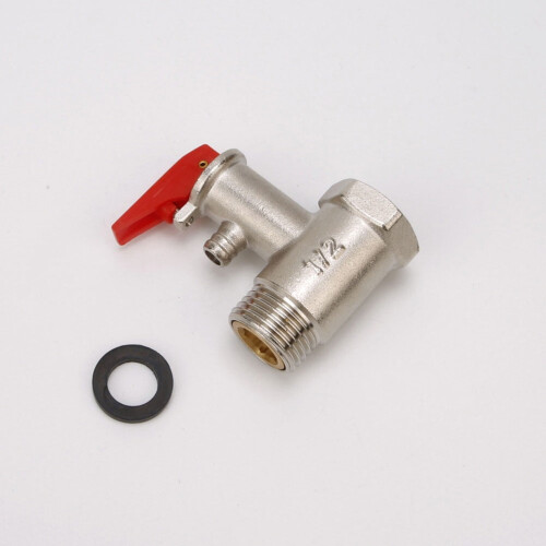 水加热器泄压阀 黄铜镀镍 0.8MPa 2
