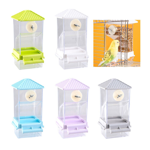 Clear Automatic Bird Feeder for Small Birds with Large 1