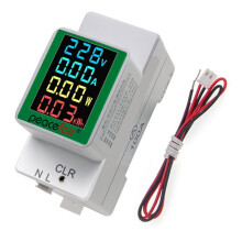 Peacefair PZEM-008 Veelkleurig Din Rail Elektriciteit Digitale Vermogensmeter Watt Kwh Wattmeter Monitor Ampèremeter Voltmeter