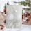 Christmas Tree Ornaments White Shatterproof Plastic 6 pcs 6