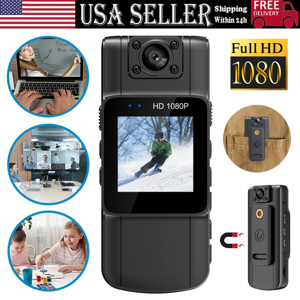 Police Body Camera 1080P Hd 180 Ir Night Vision 9336866002133
