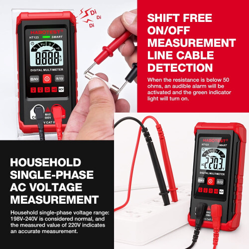 Digital Multimeter Auto-Ranging 4000 Counts 2