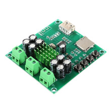 XH-M422 Amplifier Board Module TPA3116D2 Integrated F-Card Playback Amplifier Board Dual 50W Module