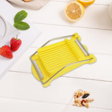 Coupe-légumes Easypress, trancheuse pour charcuterie, beurre, œufs durs, fruits, fromages à pâte molle - Coupe-fil en acier inoxydable