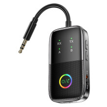 HIFI 5.2 Audioadapter 3,5 mm Aux Kabelloser Musikempfänger Sender Player mit Mikrofon für Lautsprecher PC TV Auto