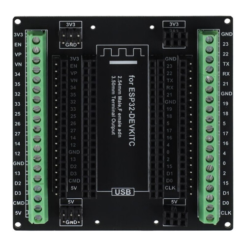ESP32 Expanding Board Breakout Board för ESP-WROOM-32 ESP32-DevKitC GPIO 1 Into 3 38Pins ESP32 Module