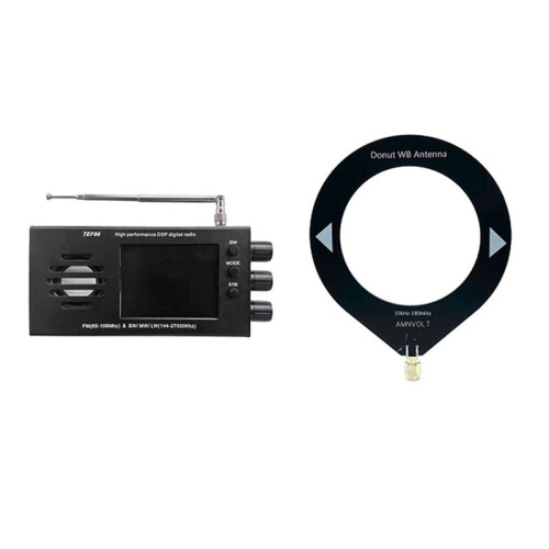 TEF6686 DSP Receptor de Rádio Portátil Full-Band com Display LCD de 2,8 Polegadas Rádio Digital FM de 65-108 MHz