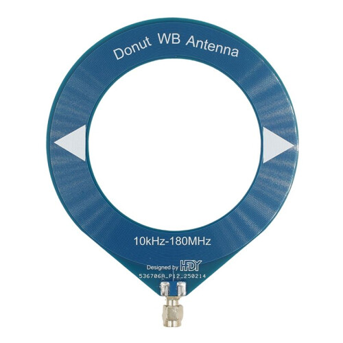 10kHz-180MHz  Loop Antenna All Band Coverage Ring Donut Antenna Supports Shortwave/Medium Wave SDR for Radio