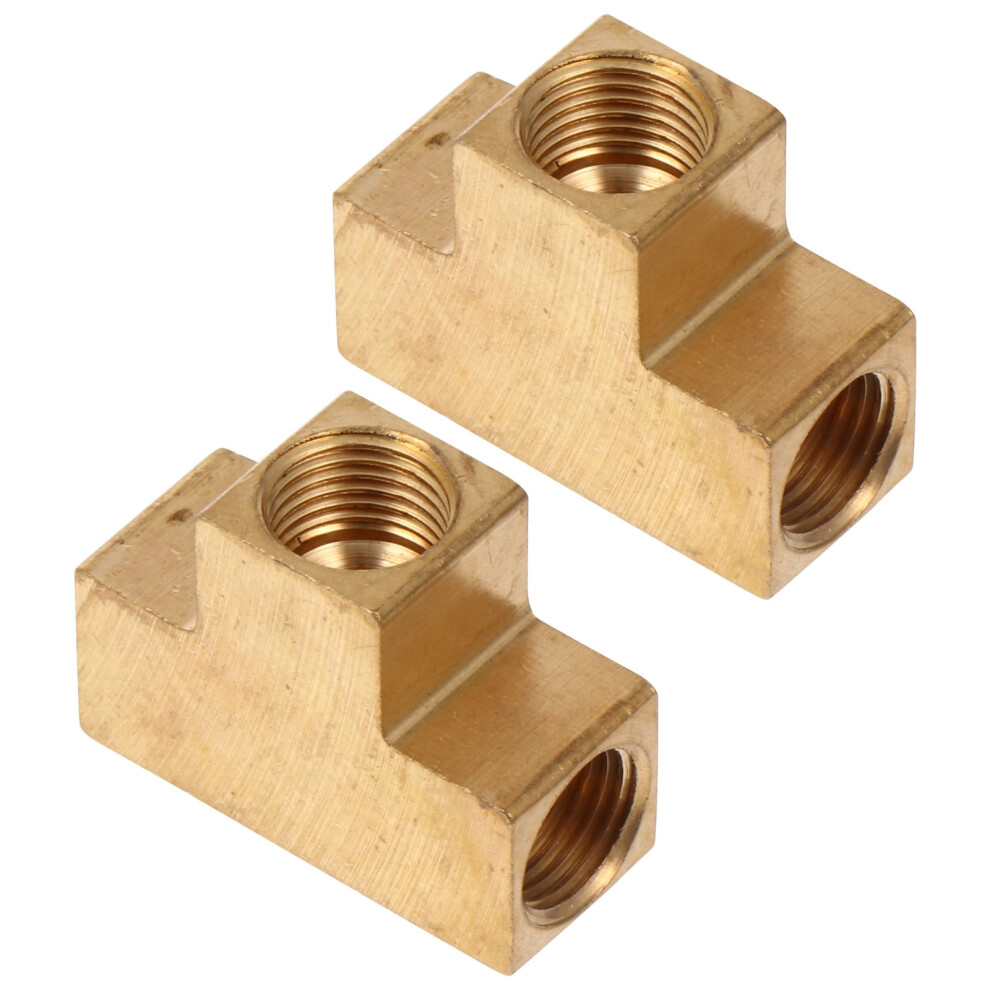 Brass Tee Connector For Copper Pipe 2 Pcs 9178400451133