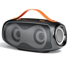 Alto-Falante Subwoofer Portátil para Exterior 20 W de Alta Potência Sem Fio Party Bass Alto-Falante Estéreo com Iluminação RGB