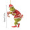 Grinch Christmas Tree Ornament Black Acrylic 2D 2