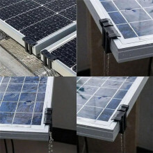 50PCS 30mm Solar Panel Water Drainage Clips ASA Photovoltaic Panel Water Drained Clip Auto Remove Stagnant Water Dust