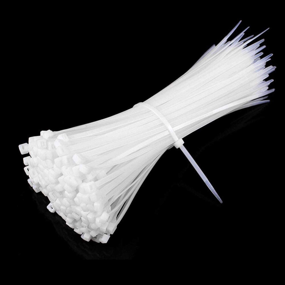 Nylon Cable Ties 4 Inch 1000 Pcs White 9336866005271