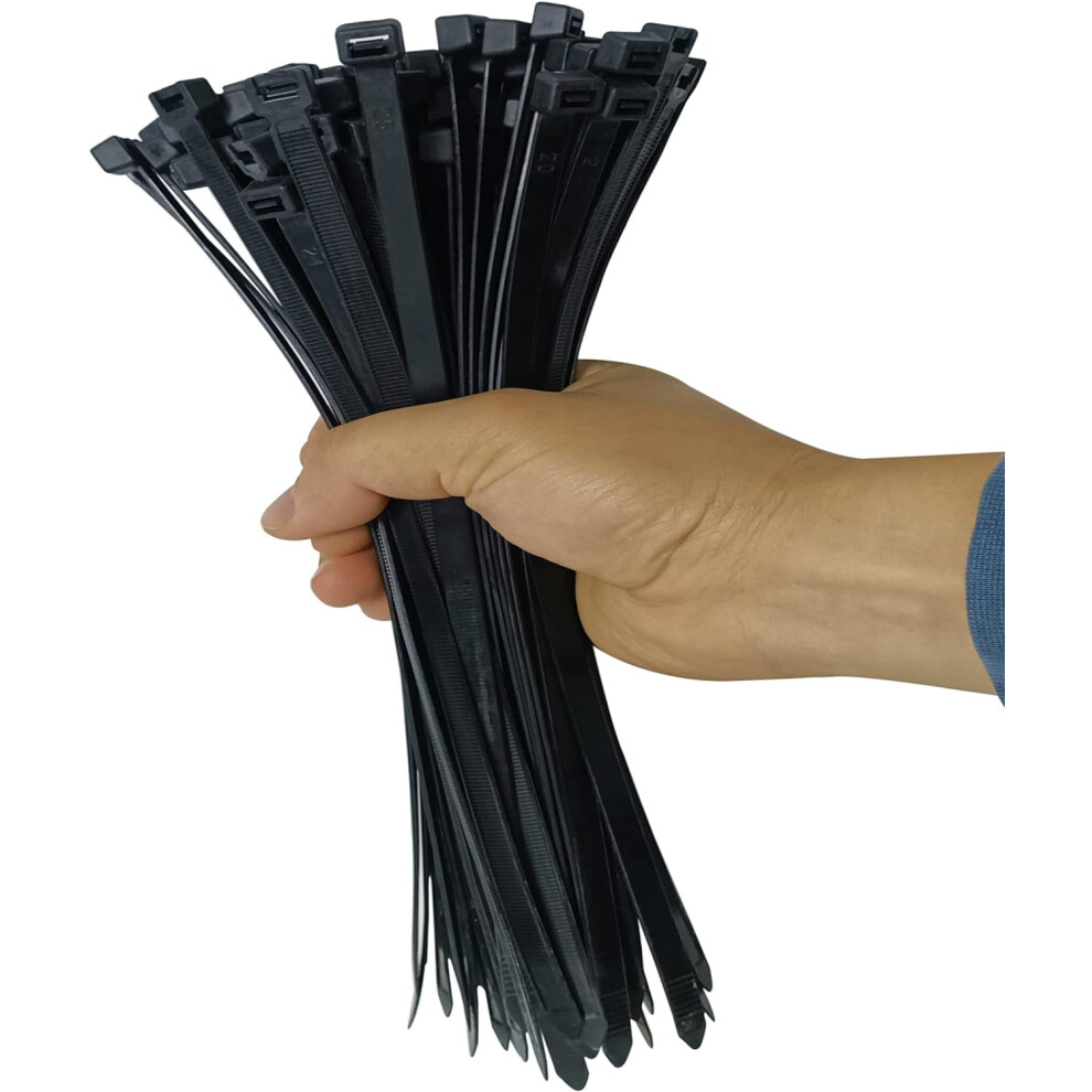 Zip Ties Heavy Duty 250 Pcs 8 Inch 80 Lbs Tensile Strength 9336866005417