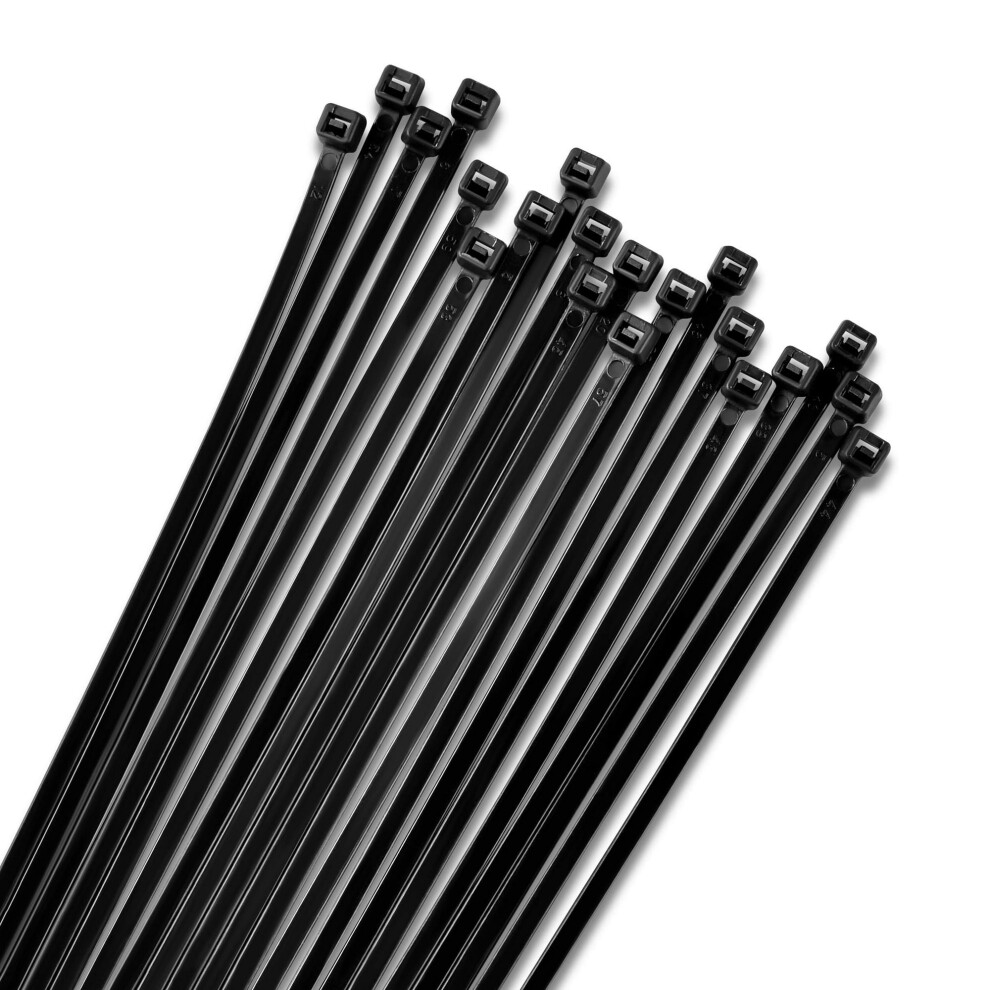 Nylon Zip Ties 12 Inch 100 Pack 40Lb Strength Black 9336866005738