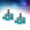 4PCS Analog Joystick with 4 Sensor Module for PS5 Controller 3D Analog Joystick Potentiometer with Luminous Joystick Cap 4