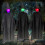 Halloween lighting effects with witch and ghost props 1