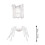 White plush spider decoration for Halloween escape room 2