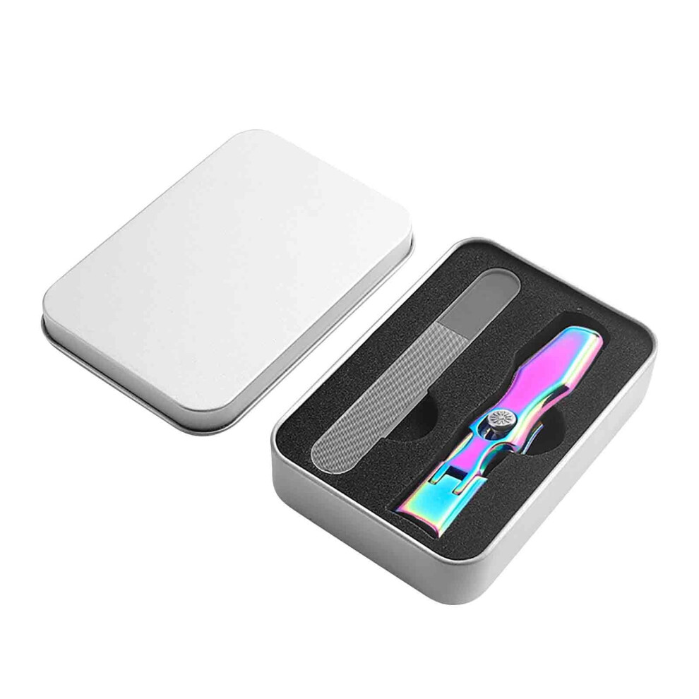 Fankiway Stainless Steel Nail Clippers with Slant Edge,