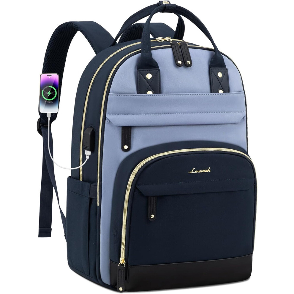 Women's 15.6-Inch Laptop Backpack Anti-Theft Slim Durable 917087799065