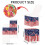Patriotisk presentask med amerikansk flaggdesign, 12 st 2