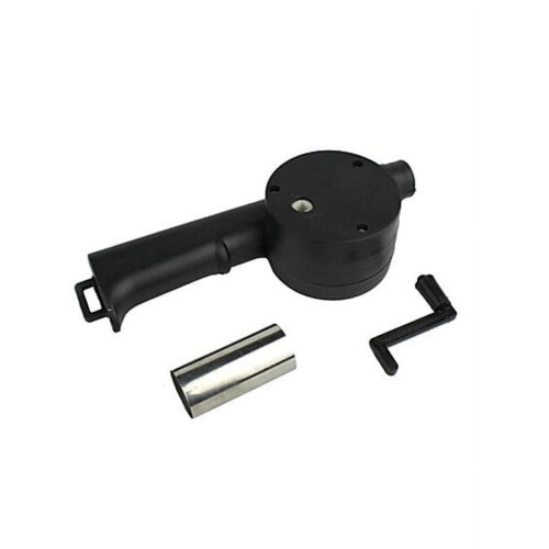 Manual BBQ Blower for Outdoor Camping Black 2