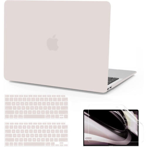 Capa compatível com MacBook Air de 13 polegadas (modelos de 2022, 2021, 2020, 2019 e 2018, A2337M1, A2179 e A1932) com Touch ID.