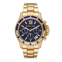 Michael Kors MK6971 Everest Chronograph Blue Gold Ladies Watch