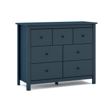 Cómoda de 7 cajones robusta y diseño contemporáneo en navy blue 110x80 cm Sail