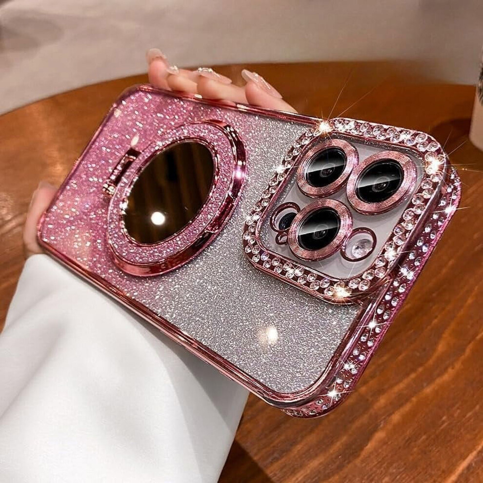 Diamond Bumper Magnetic Kickstand Case For Iphone 12Â15 9023022203724