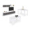 Pack salón con mesa de centro y mesa de comedor Arlet Max V2B 1